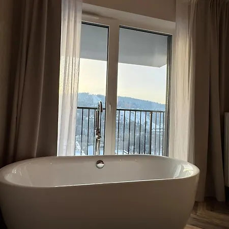 Widok Marzen Sun&ski Romantic Art House Z Garazem Krynica Zdroj