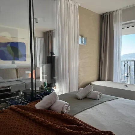 Widok Marzen Sun&ski Romantic Art House Z Garazem Apartment Krynica Zdroj